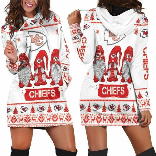 Christmas Gnomes Kansas City Chiefs Ugly Sweatshirt Christmas 3d Hoodie Dress Sweater Dress Sweatshirt Dress