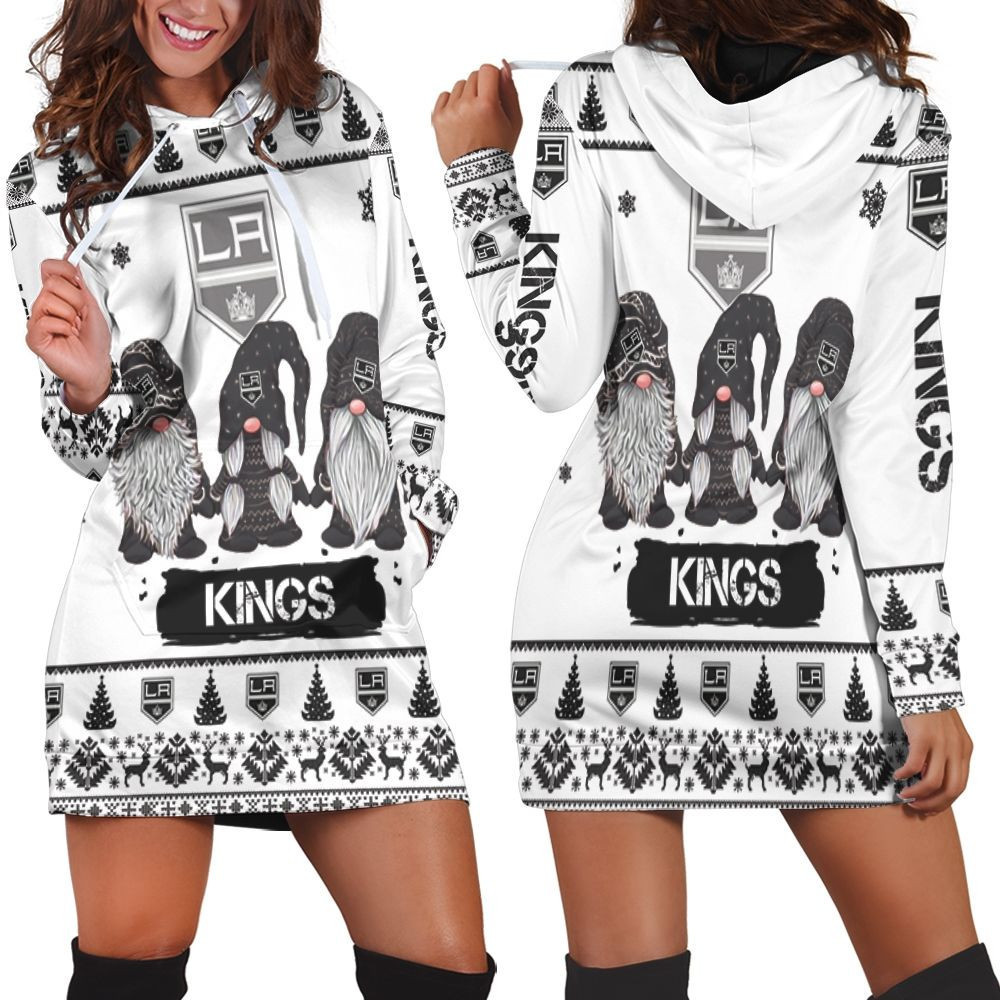 Christmas Gnomes Los Angeles Kings Ugly Sweatshirt Christmas 3d Hoodie Dress Sweater Dress Sweatshirt Dress