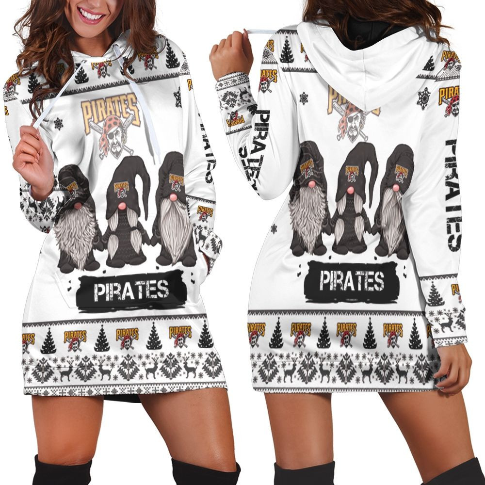 Christmas Gnomes Pittsburgh Pirates Ugly Sweatshirt Christmas 3d Hoodie Dress For Women