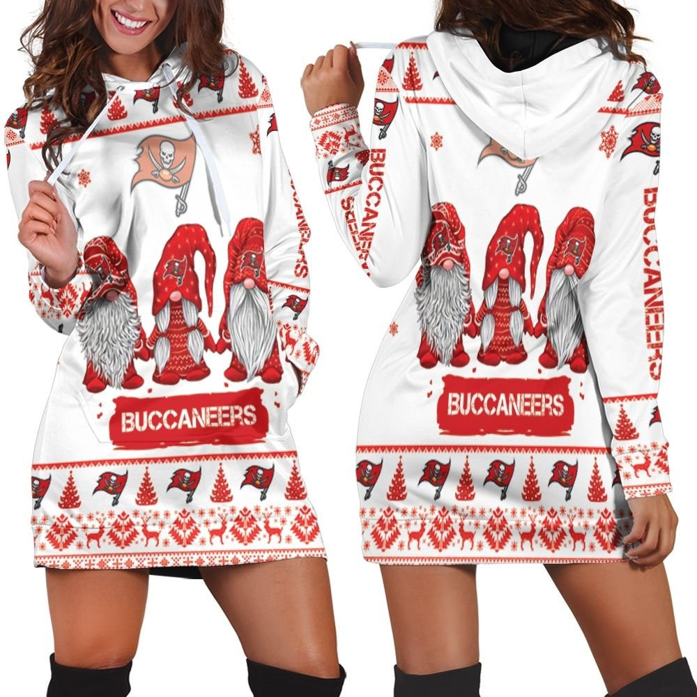 Christmas Gnomes Tampa Bay Buccaneers Ugly Sweatshirt Christmas 3d Hoodie Dress For Women
