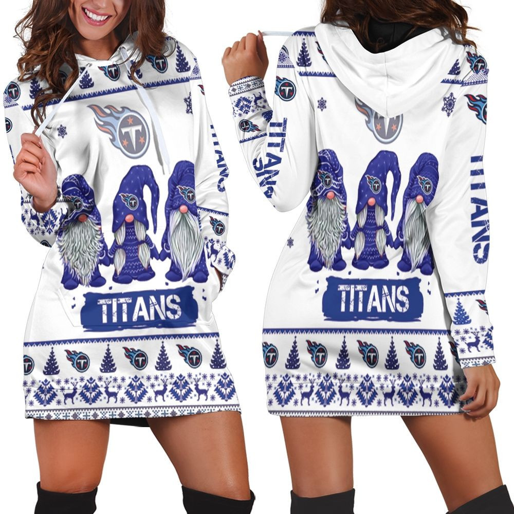 Christmas Gnomes Tennessee Titans Ugly Sweatshirt Christmas 3d Hoodie Dress For Women