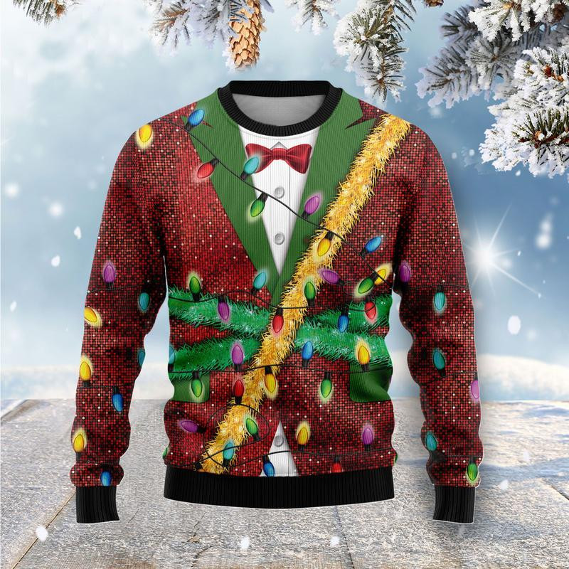 Christmas Light Ugly Christmas Sweater Ugly Sweater For Men Women