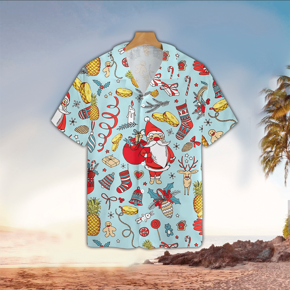 Christmas Santa Hawaiian Shirt Perfect Santa Clothing Shirt For Men and Women