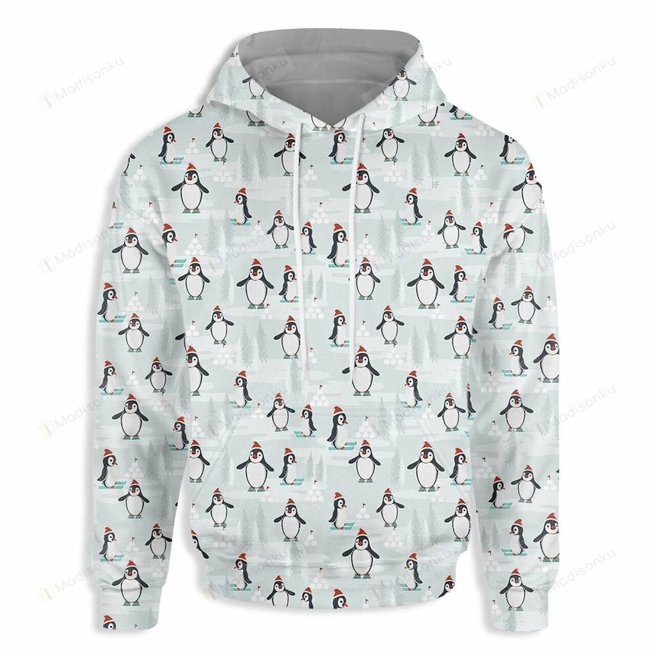 Christmas Seamless Pattern 3d All Over Print Hoodie