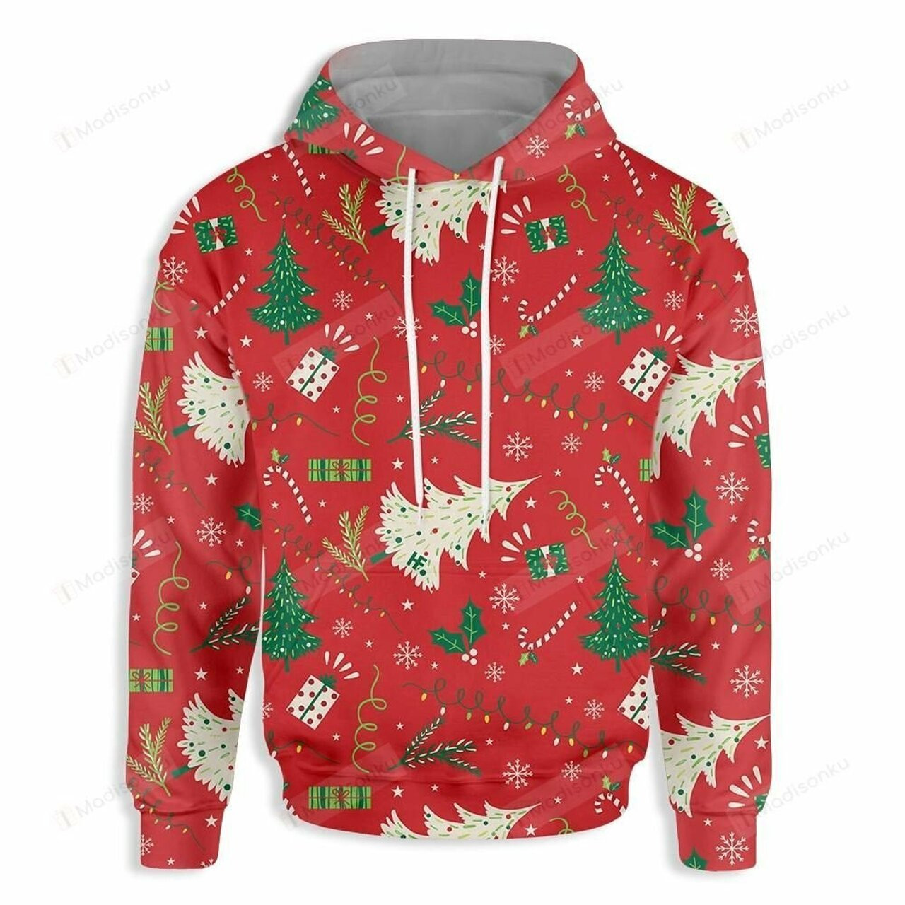 Christmas Seamless Pattern 3d All Over Print Hoodie