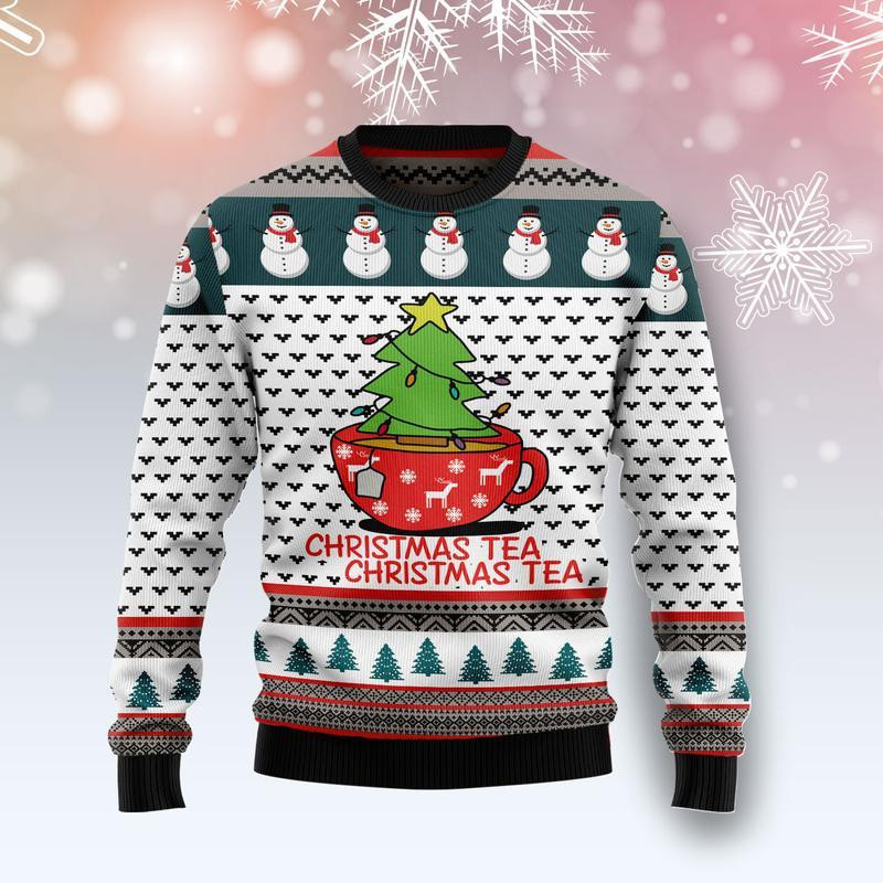 Christmas Tea Ugly Christmas Sweater Ugly Sweater For Men Women