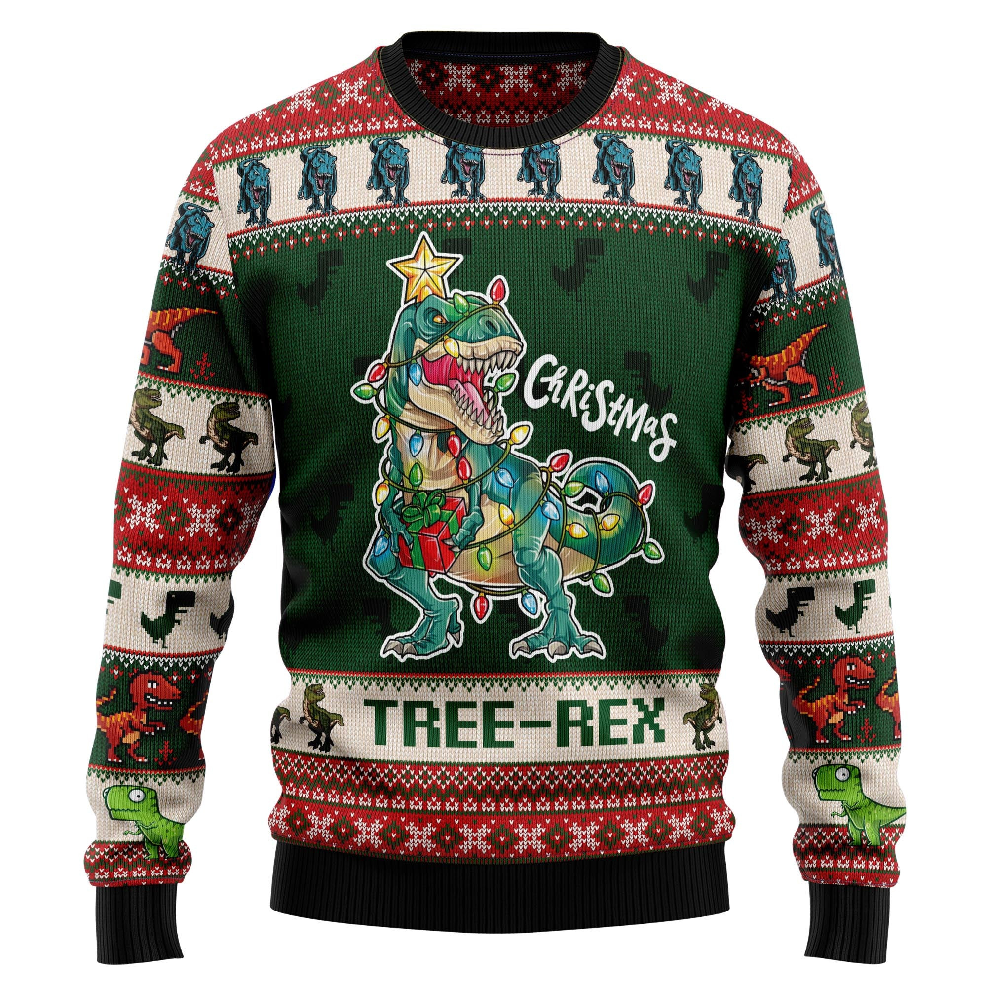 Christmas Tree Rex Ugly Christmas Sweater