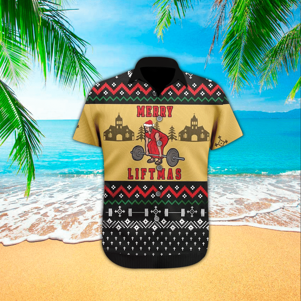 Christmas Weight Lifting Shirt Weight Lifting Hawaiian Shirt For Weight Lifting Lovers Shirt for Men and Women