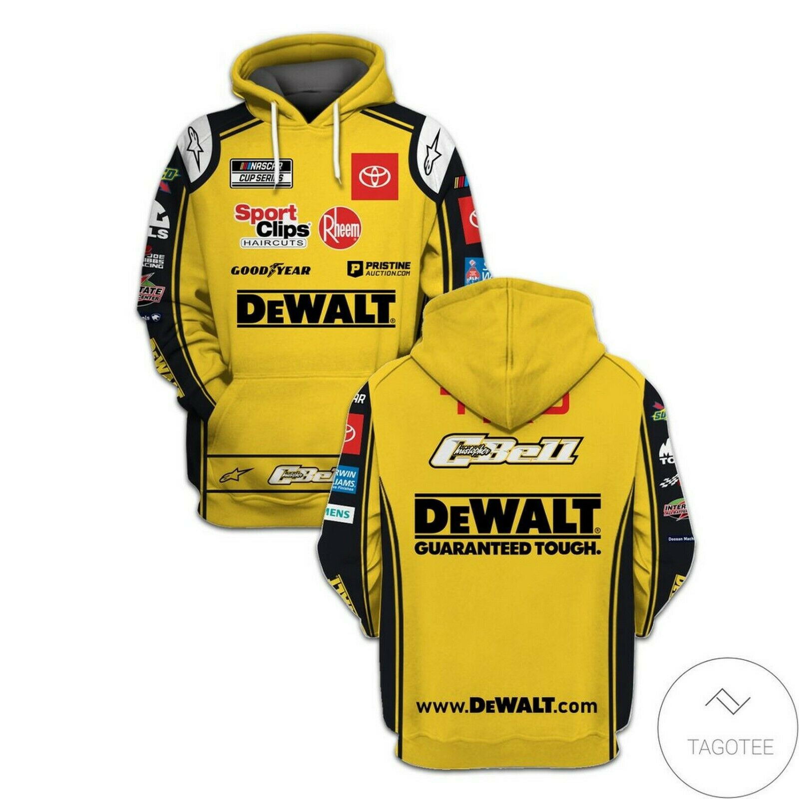 Christopher Bell Dewalt Hoodie 3D All Over Prints Size S