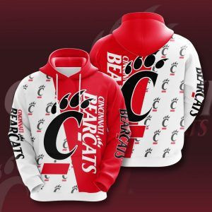Cincinnati Bearcats 3D All Over Print Hoodie, Zip-up Hoodie