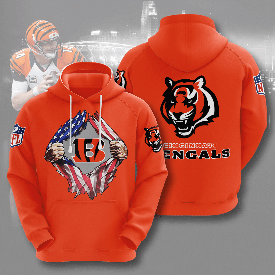 Cincinnati Bengals No398 Custom Hoodie 3D