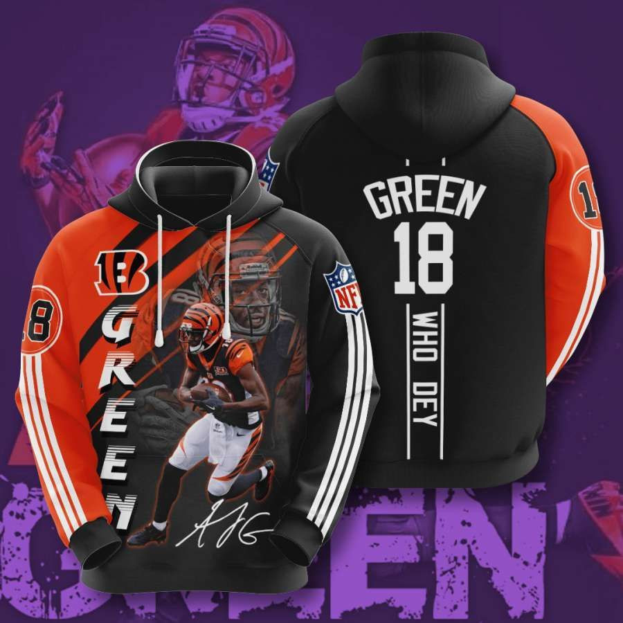 Cincinnati Bengals No401 Custom Hoodie 3D All Over Print