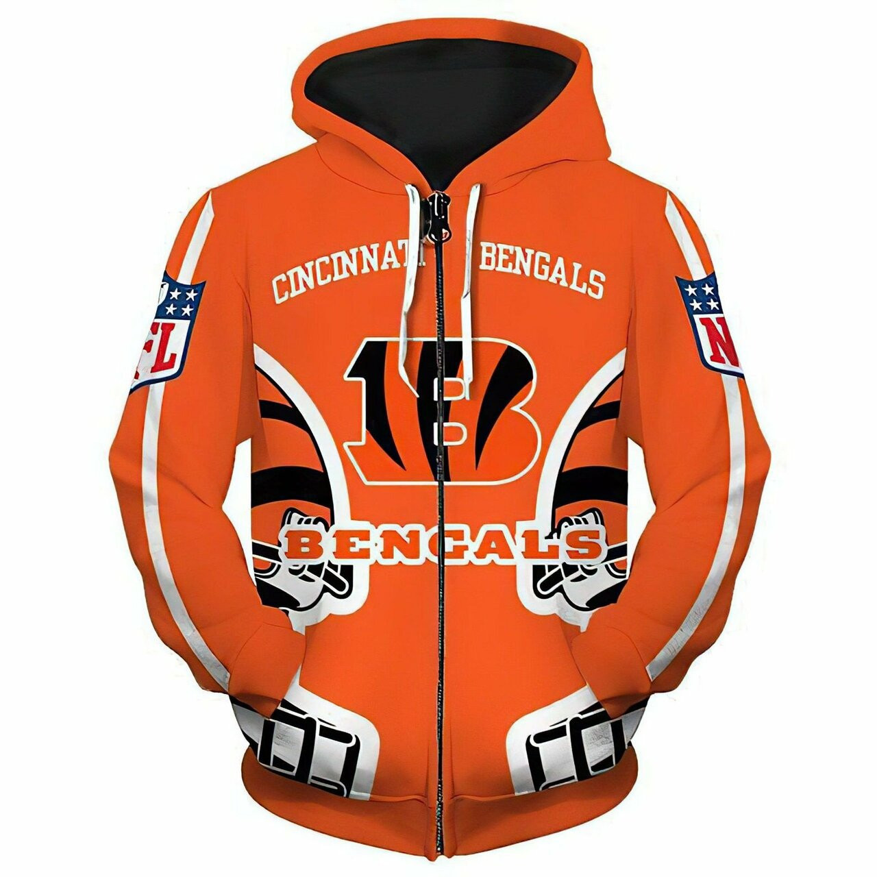 Cincinnati Bengals Premium 3d All Over Print Hoodie