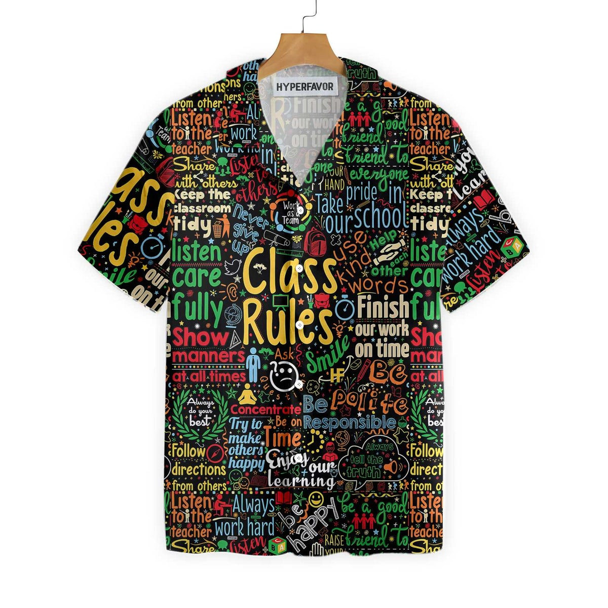 Class Rules Teacher Hawaiian Shirt Teacher Shirt for Men And Women Best Gift For Teachers