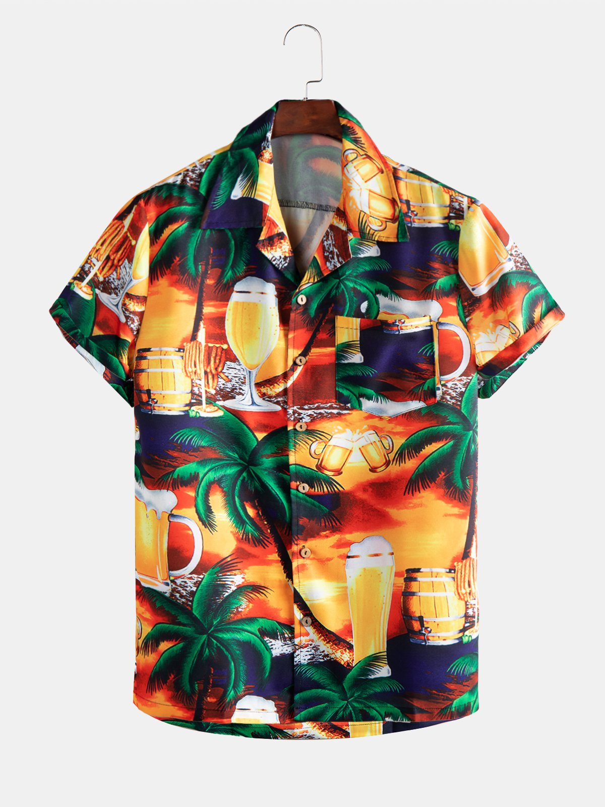 Classical Mens Floral Authentic Hawaiian Shirts