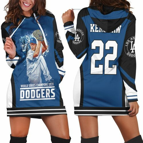 Clayton Kershaw 22 La Dodgers Hoodie Dress Sweater Dress Sweatshirt Dress