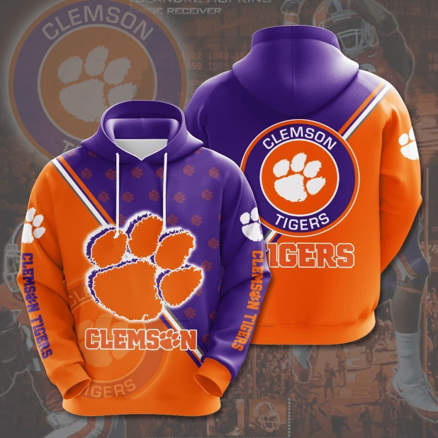 Clemson Tigers No435 Custom Hoodie 3D All Over Print