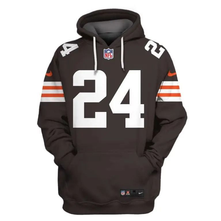 Cleveland Browns Chubb 24 3D All Over Print Hoodie