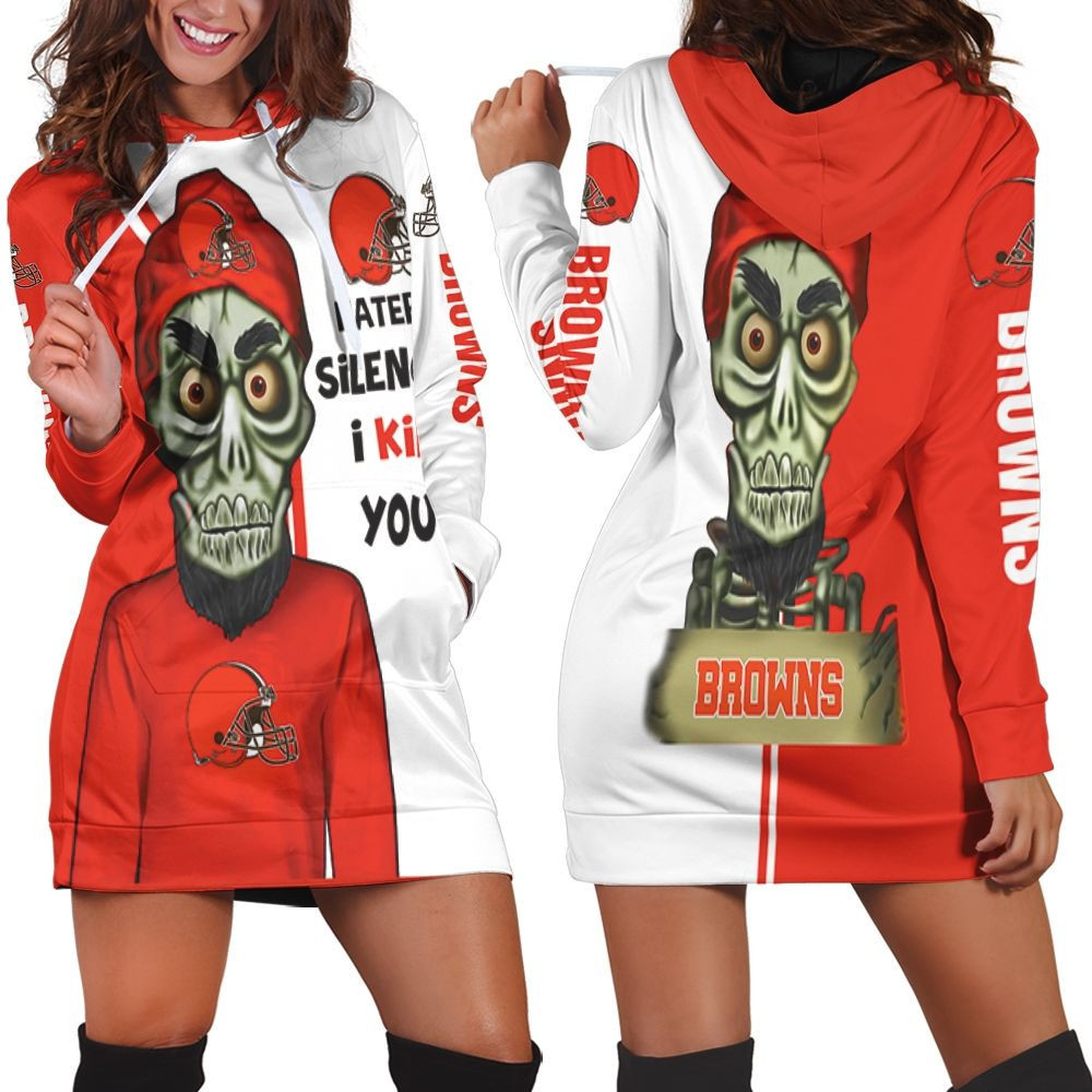 Cleveland Browns Haters I Kill You 3d Hoodie Dress Sweater Dress Sweatshirt Dress