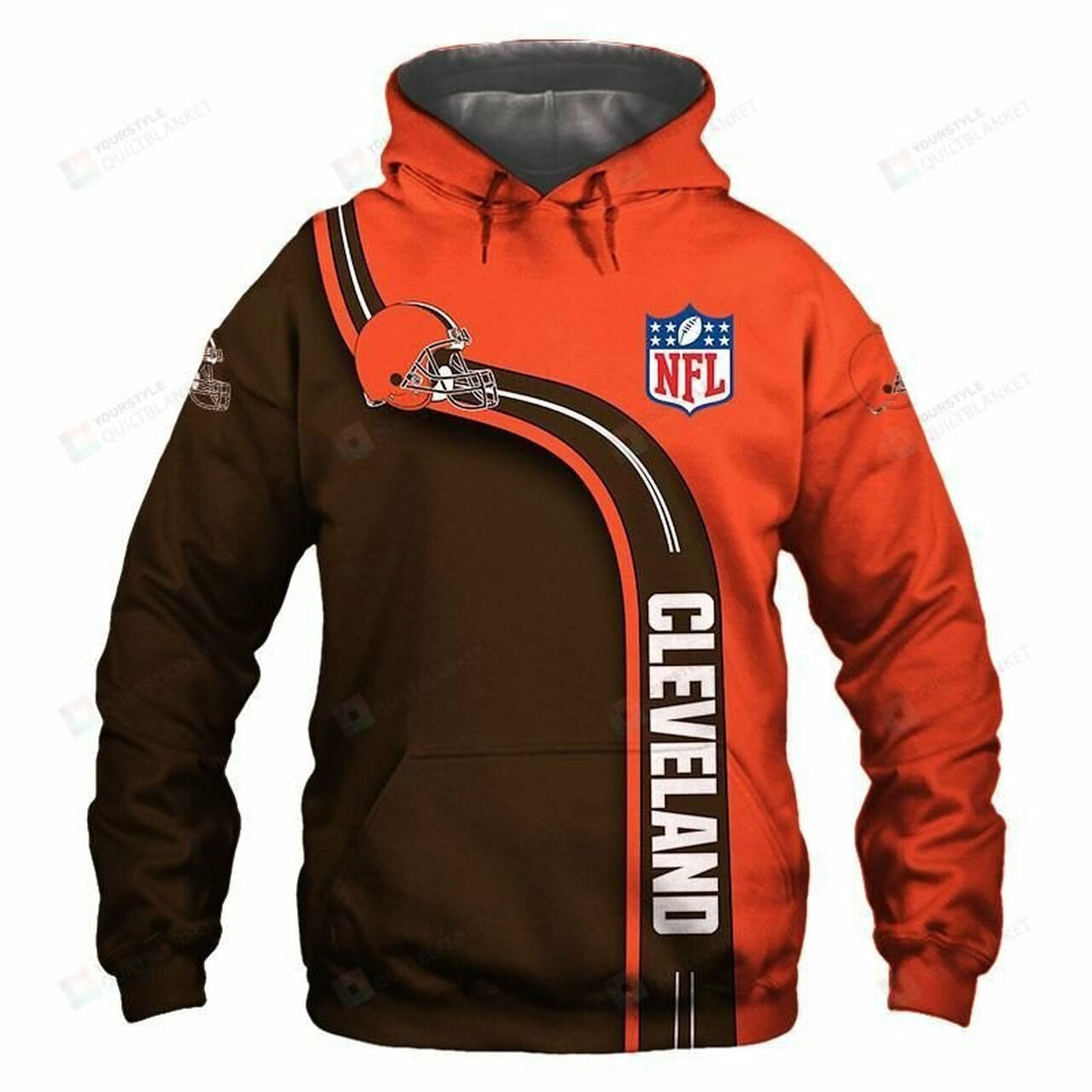 Cleveland Browns Hoodies 3d All Over Print Hoodie