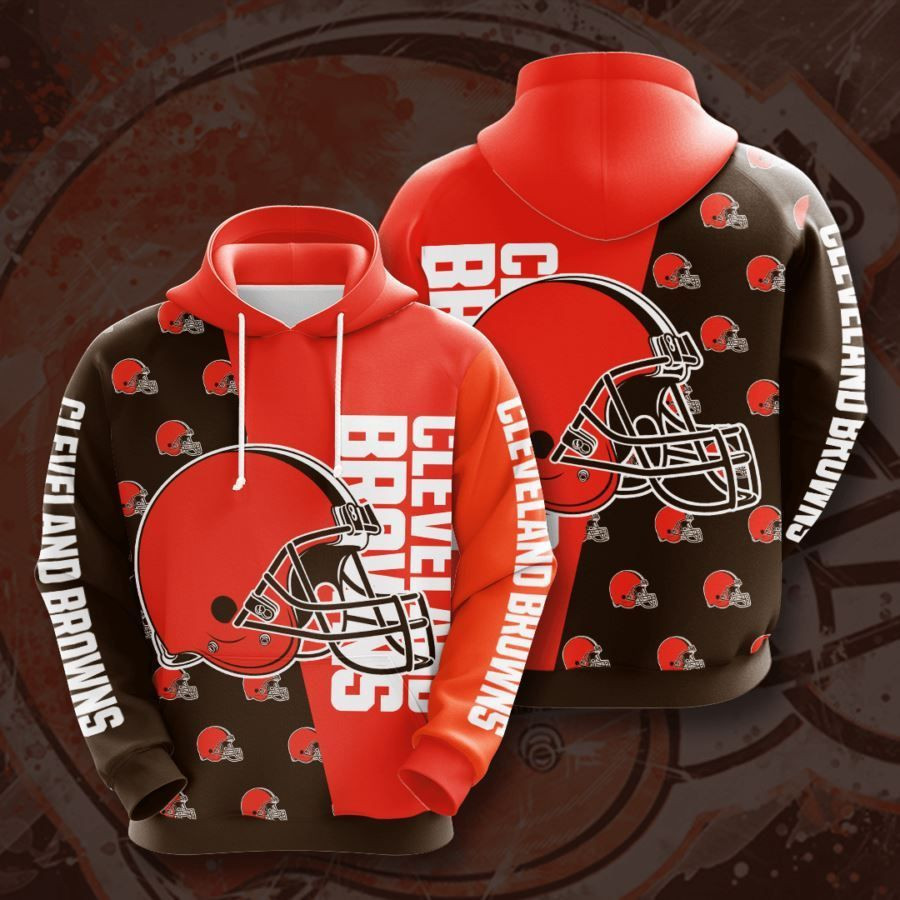 Cleveland Browns No456 Custom Hoodie 3D All Over Print