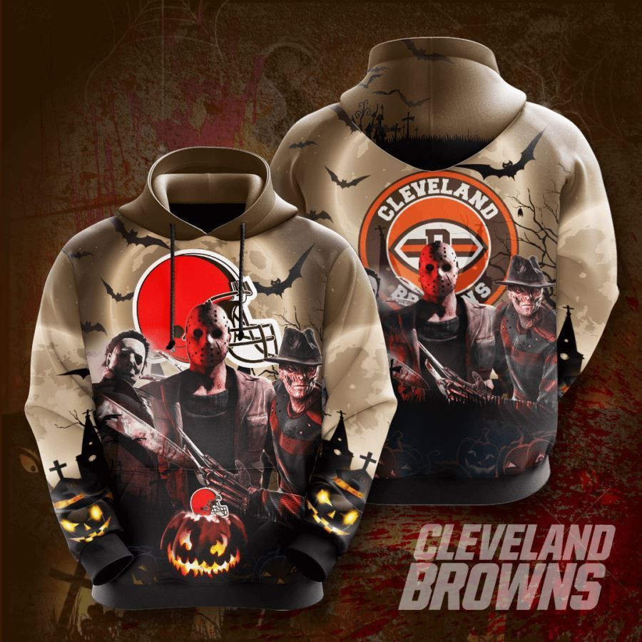 Cleveland Browns No457 Custom Hoodie 3D All Over Print