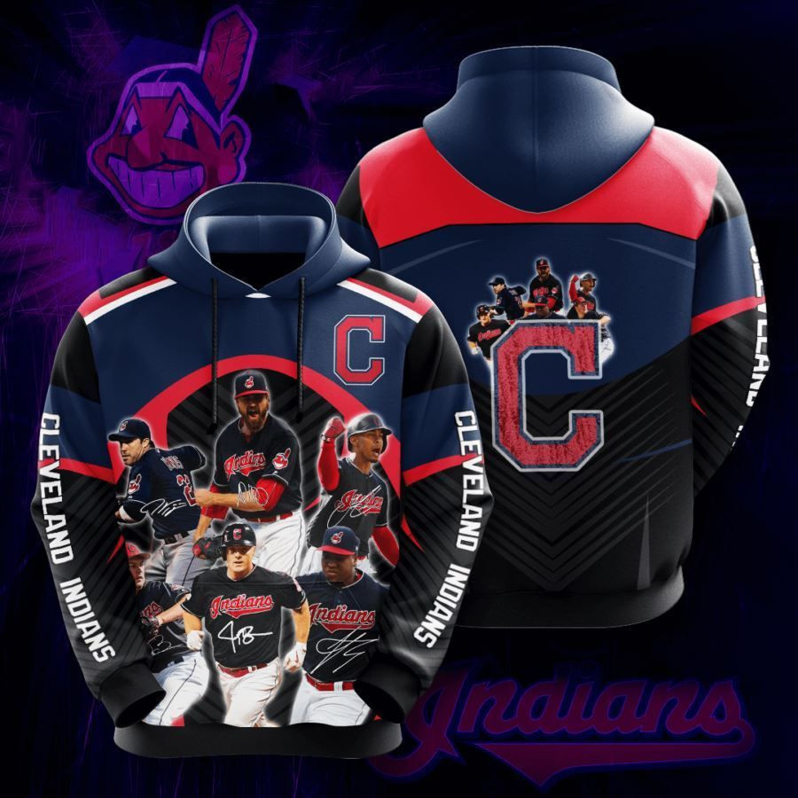 Cleveland Indians No463 Custom Hoodie 3D All Over Print