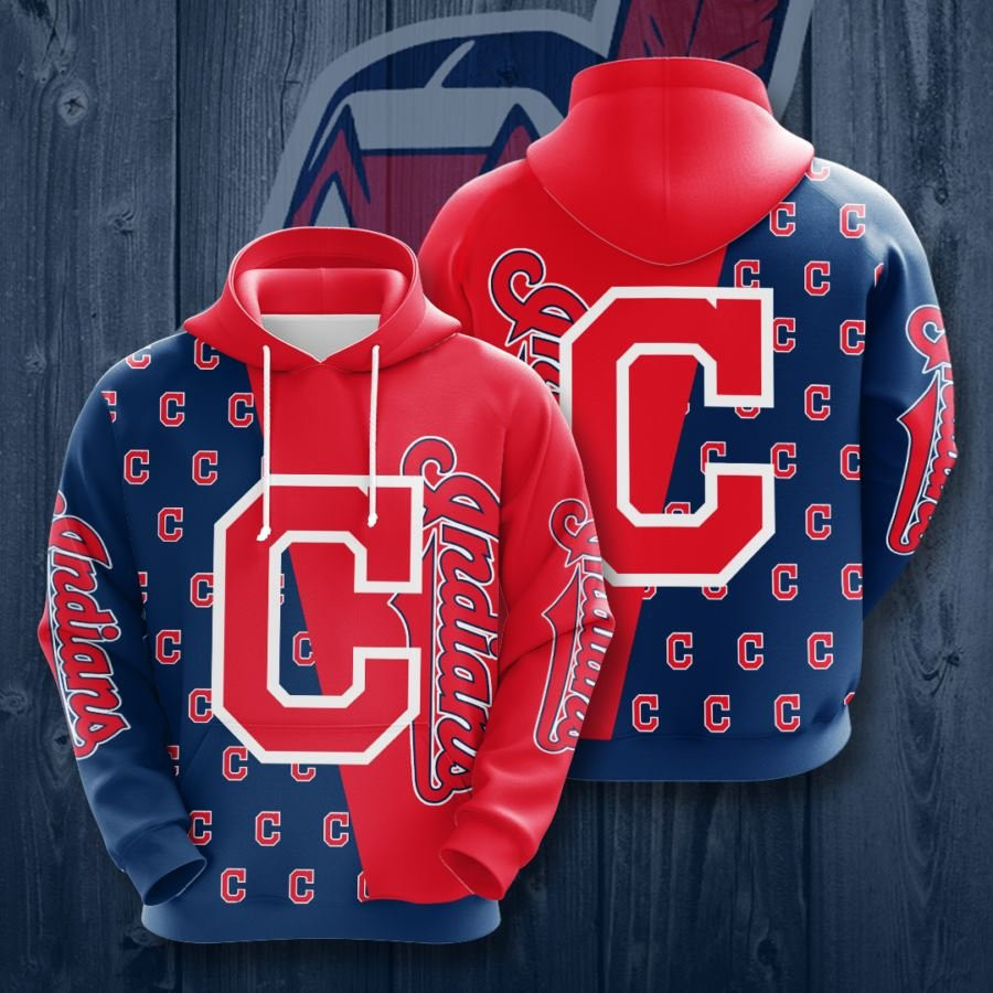 Cleveland Indians No464 Custom Hoodie 3D