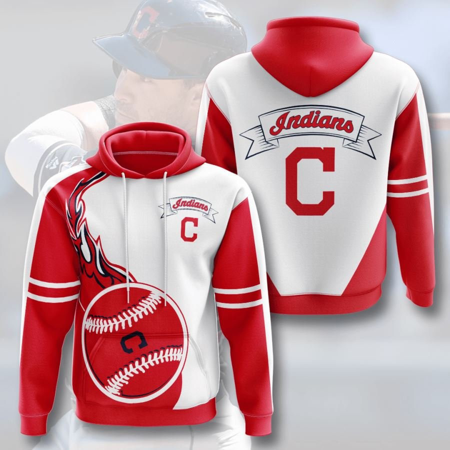 Cleveland Indians No467 Custom Hoodie 3D