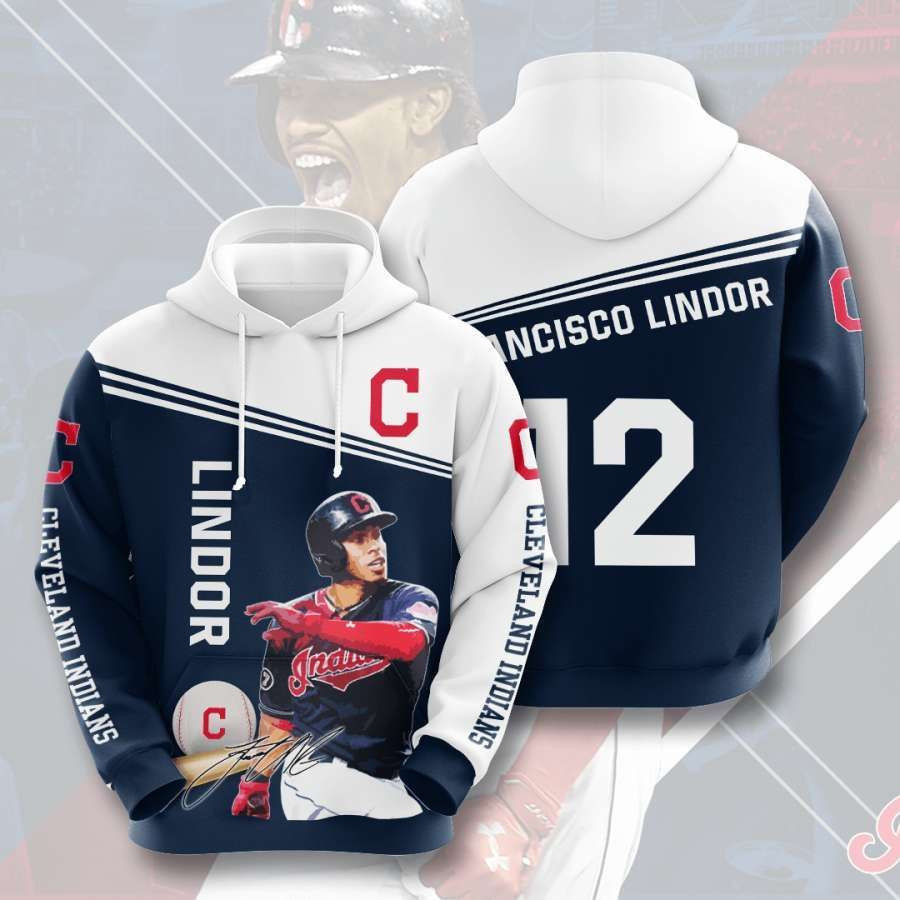 Cleveland Indians No469 Custom Hoodie 3D All Over Print