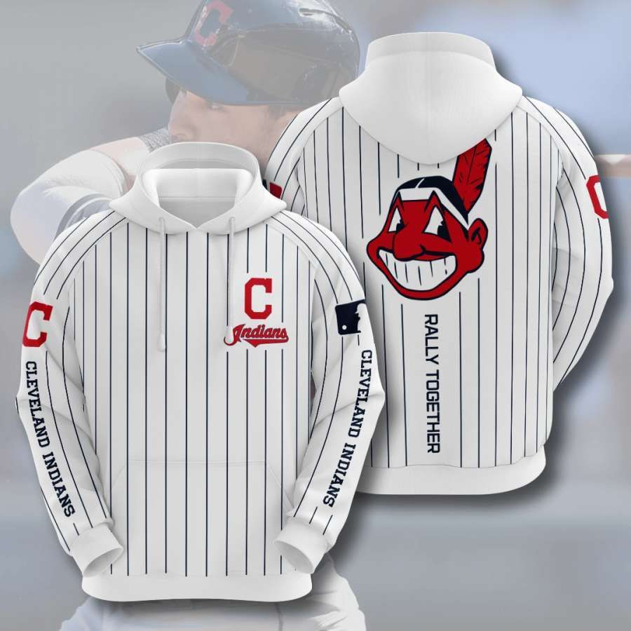 Cleveland Indians No470 Custom Hoodie 3D All Over Print