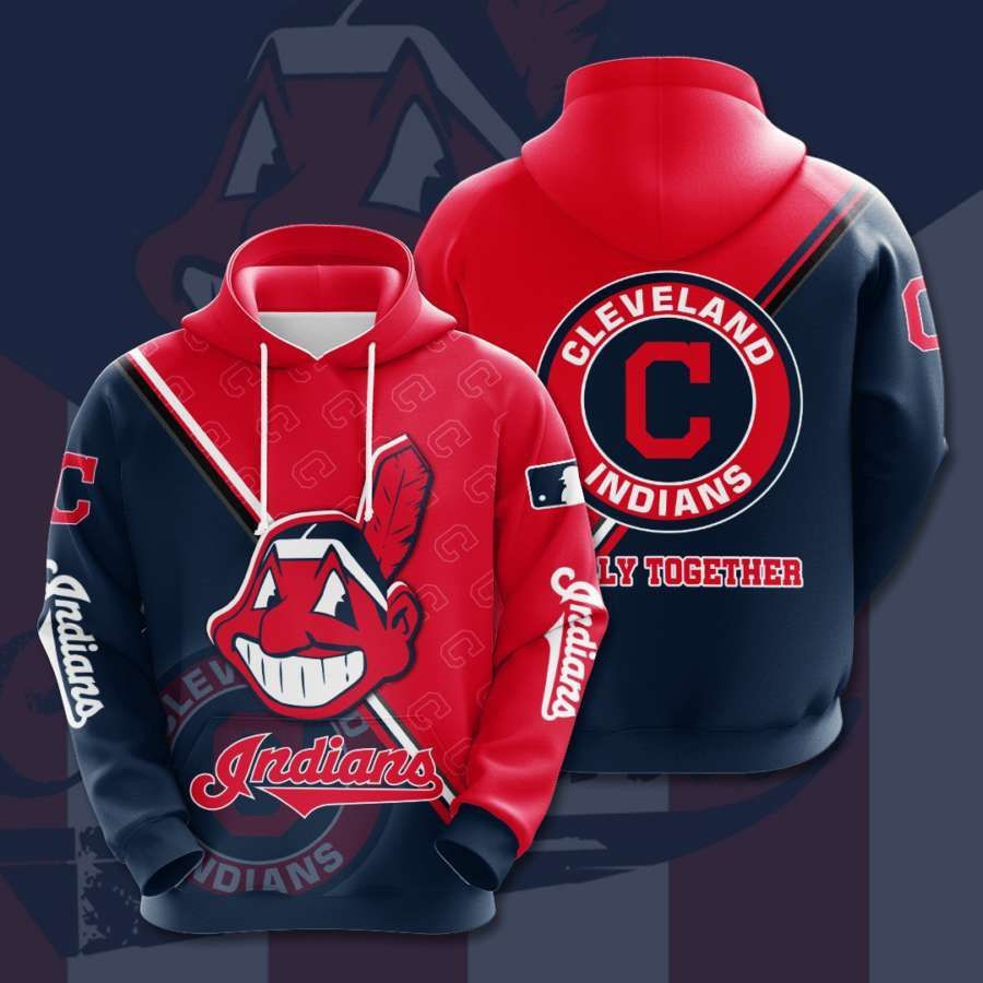 Cleveland Indians No472 Custom Hoodie 3D All Over Print