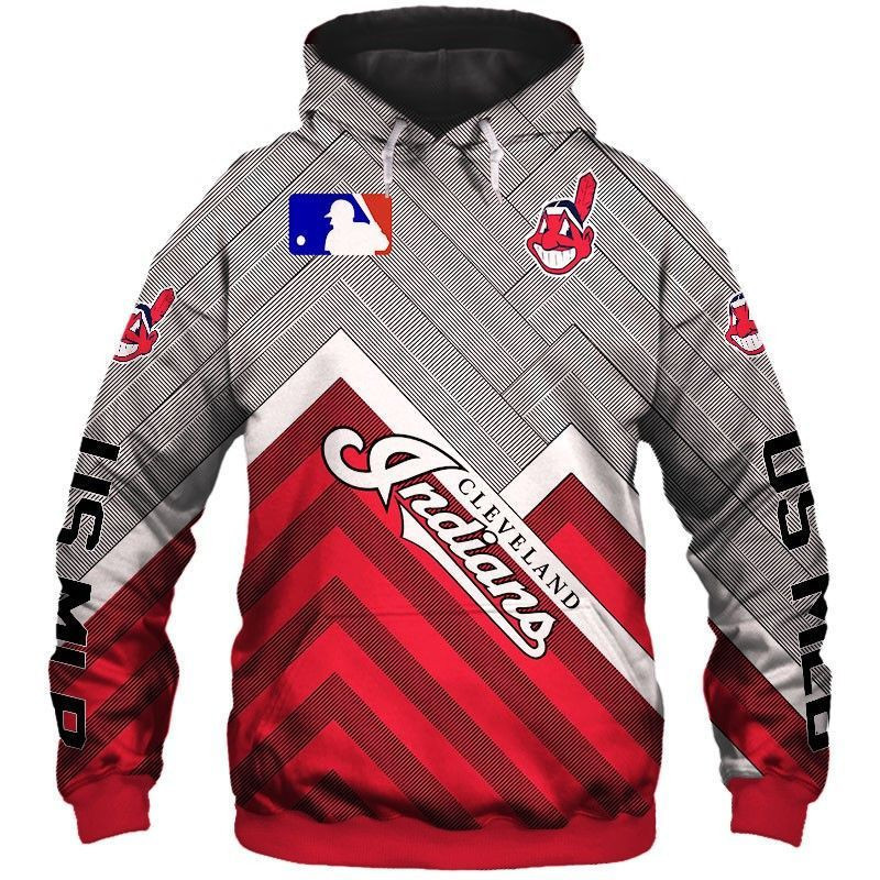 Cleveland Indians Pullover And Zippered Hoodies Custom 3D Cleveland Indians Graphic Printed 3D Hoodie All Over Print Hoodie For Men For Women