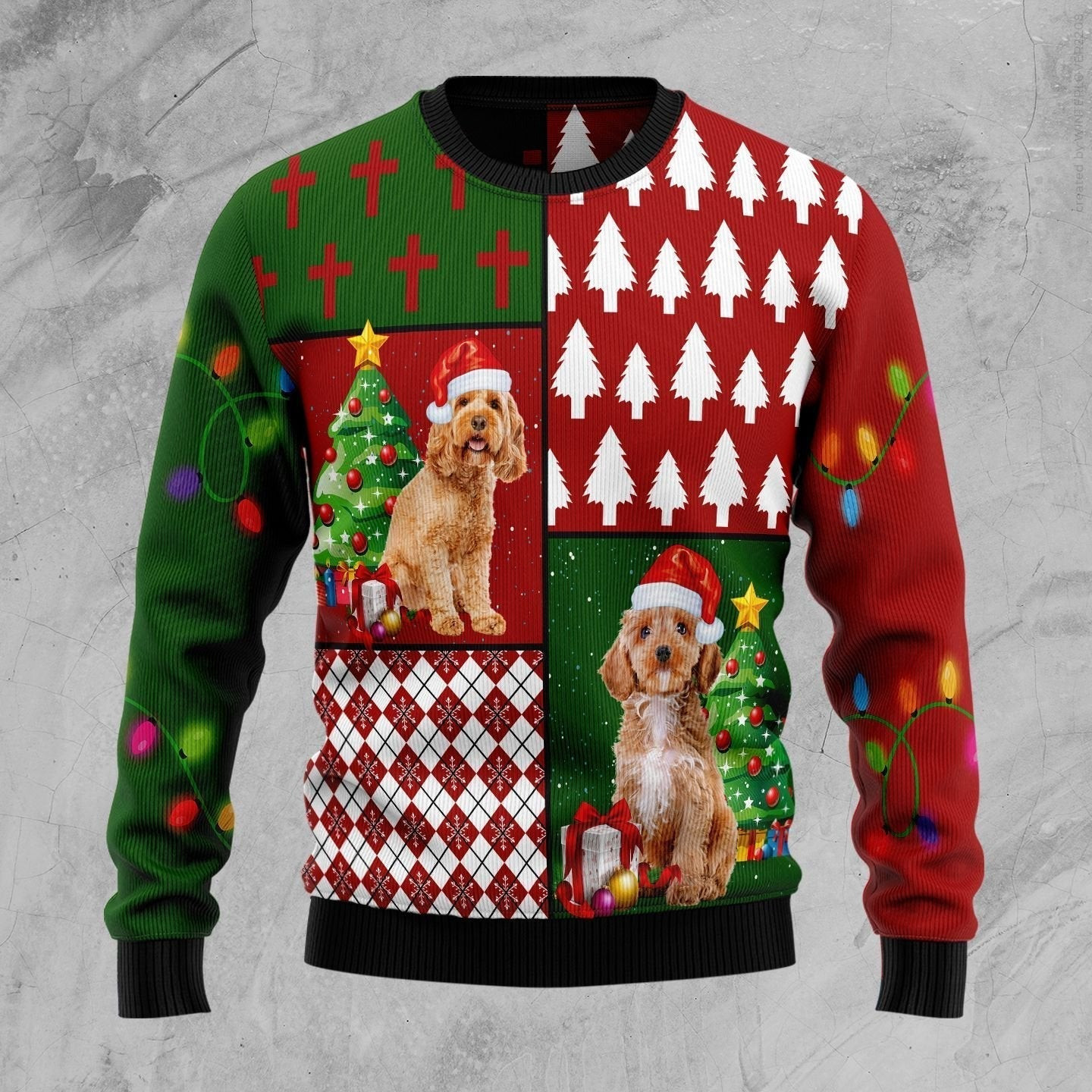 Cockapoo Hohoho Ugly Christmas Sweater Ugly Sweater For Men Women