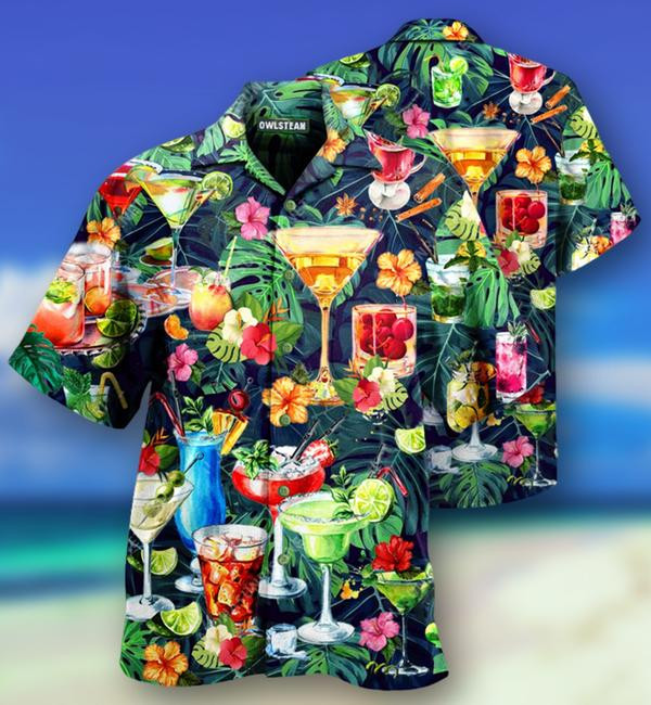 Cocktai Ls I Left My Heart In Hawaii Limited Edition - Hawaiian Shirt - Hawaiian Shirt For Men