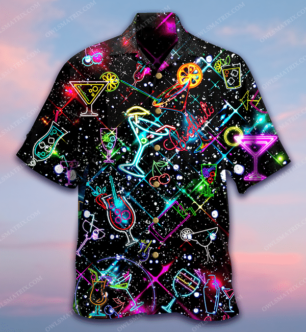 Cocktail Neon Love Limited Edition - Hawaiian Shirt Hawaiian Shirt For Men