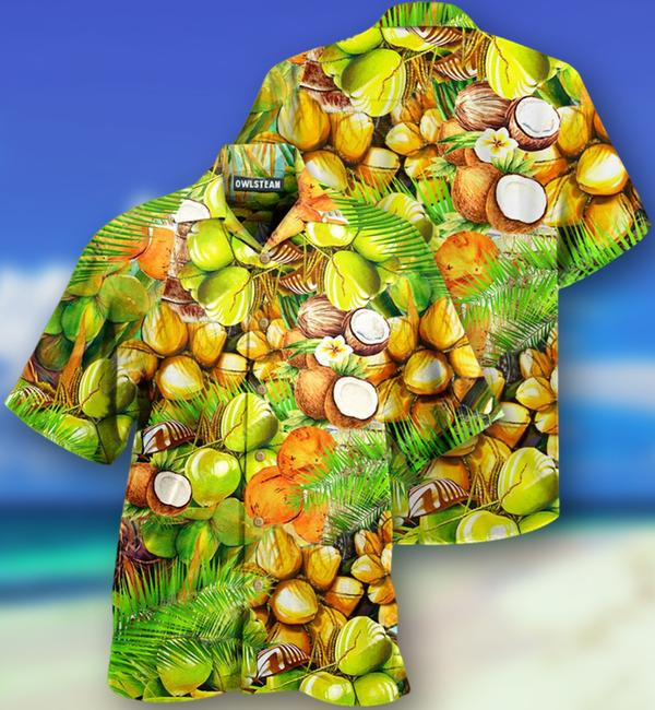 Coconut Brings Fresh To Summer Limited Edition - Hawaiian Shirt - Hawaiian Shirt For Men