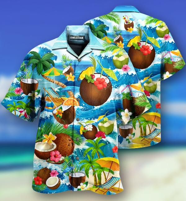 Coconut Summer Time Beaches Limited Edition - Hawaiian Shirt - Hawaiian Shirt For Men