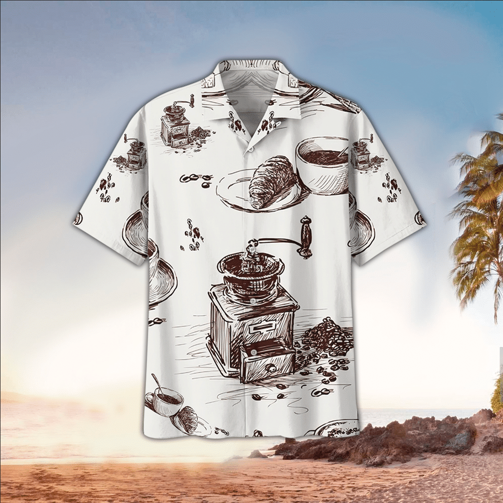 Coffe Hawaiian Shirt Perfect Coffe Clothing Shirt for Men and Women