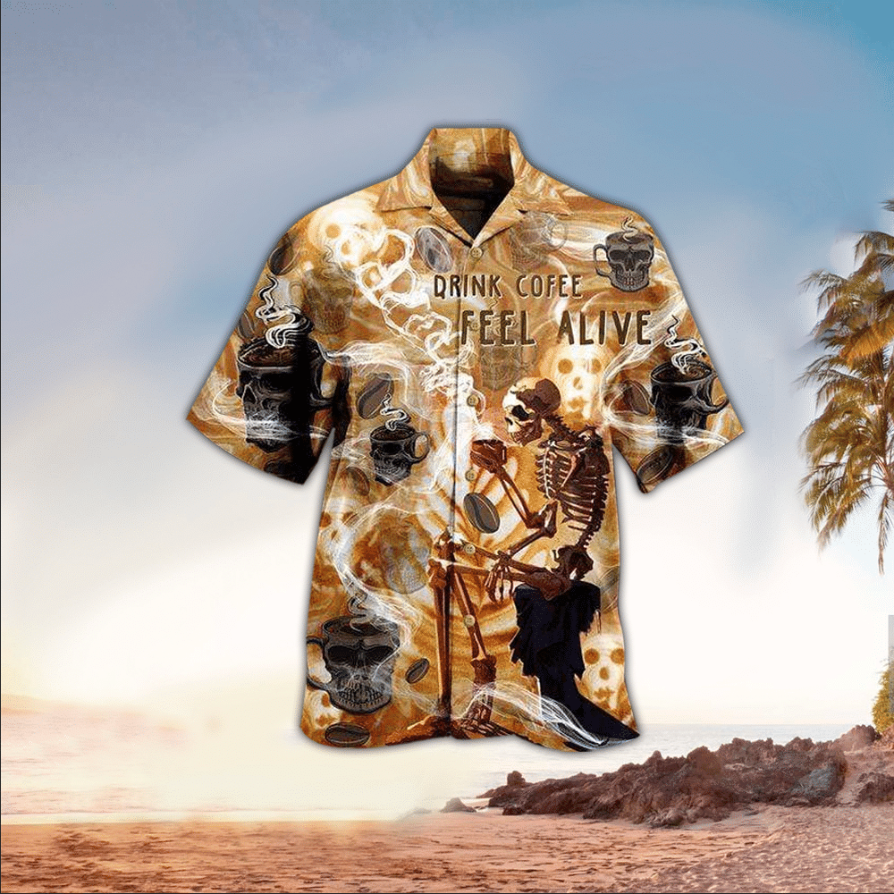 Coffe Hawaiian Shirt Perfect Coffe Clothing Shirt for Men and Women