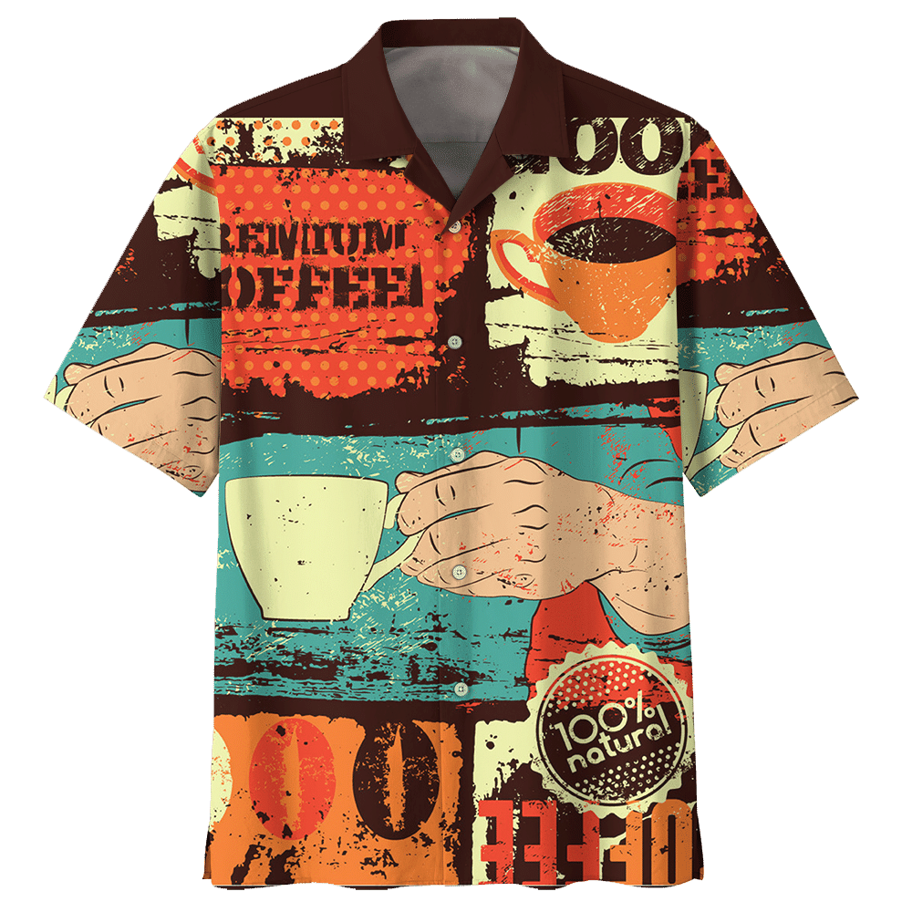 Coffee Hawaiian Shirt Ptl- Hawaiian Shirt For Men