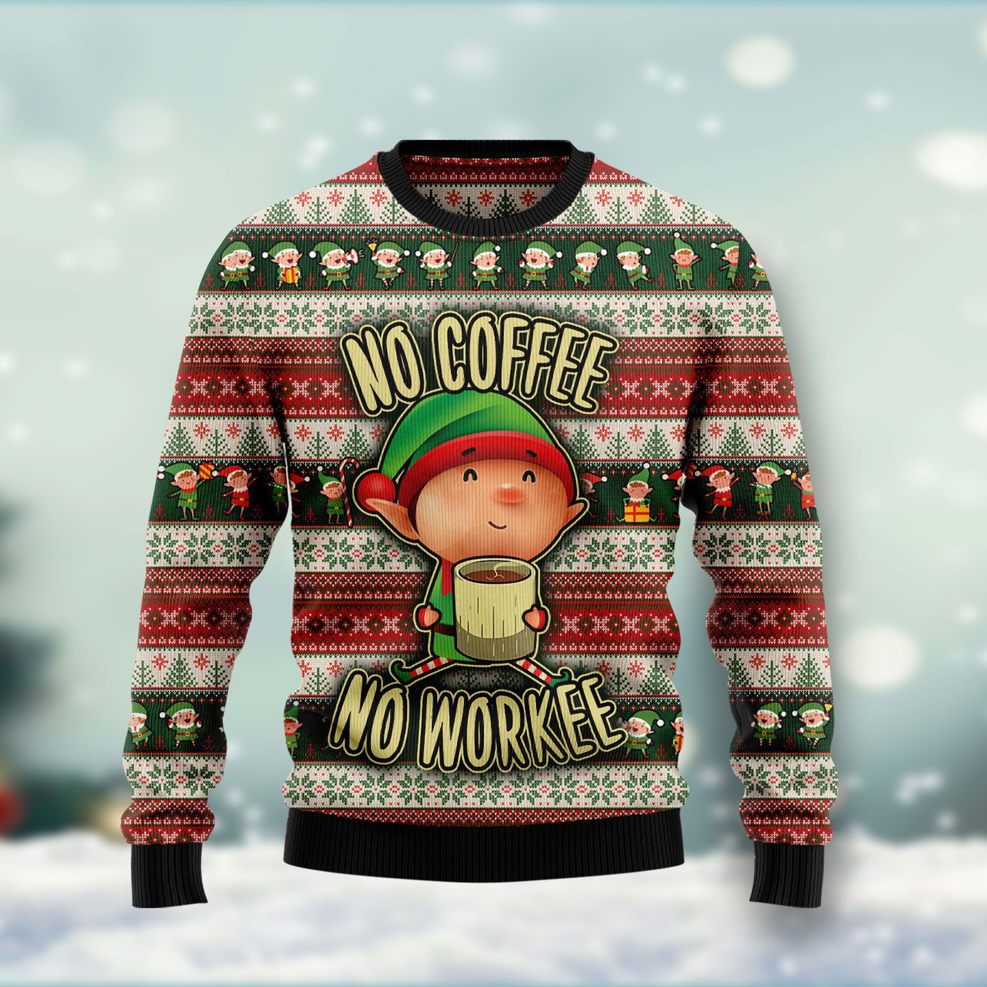 Coffee Ugly Christmas Sweater Ugly Sweater For Men Women