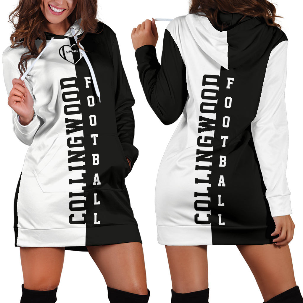 Collingwood Football Hoodie Dress 3d All Over Print For Women Hoodie