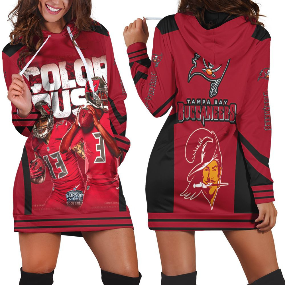 Color Us Tampa Bay Buccaneers Nfc South Division Champions Super Bowl 2021 Hoodie Dress Sweater Dress Sweatshirt Dress