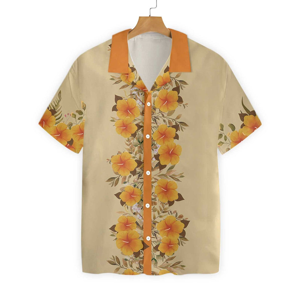 Color of Love Orange Stickers Custom Hawaiian Shirt