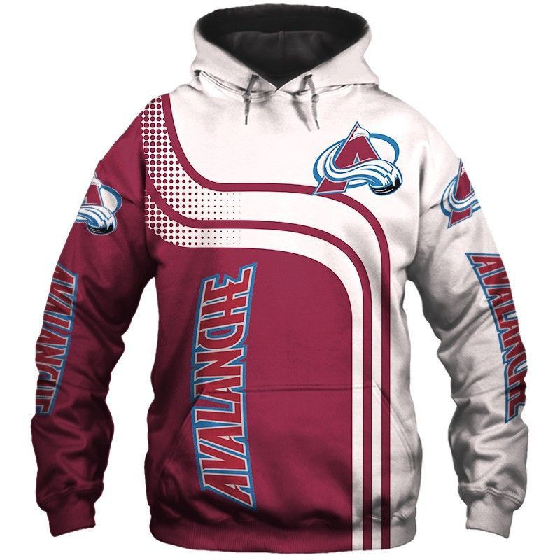 Colorado Avalanche Pullover And Zippered Hoodies Custom 3D Colorado Avalanche Graphic Printed 3D Hoodie All Over Print Hoodie For Men For Women