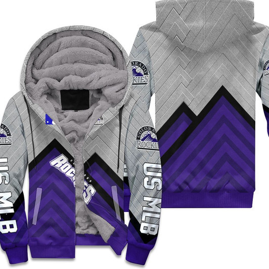 Colorado Rockies 3D Fleece Hoodie