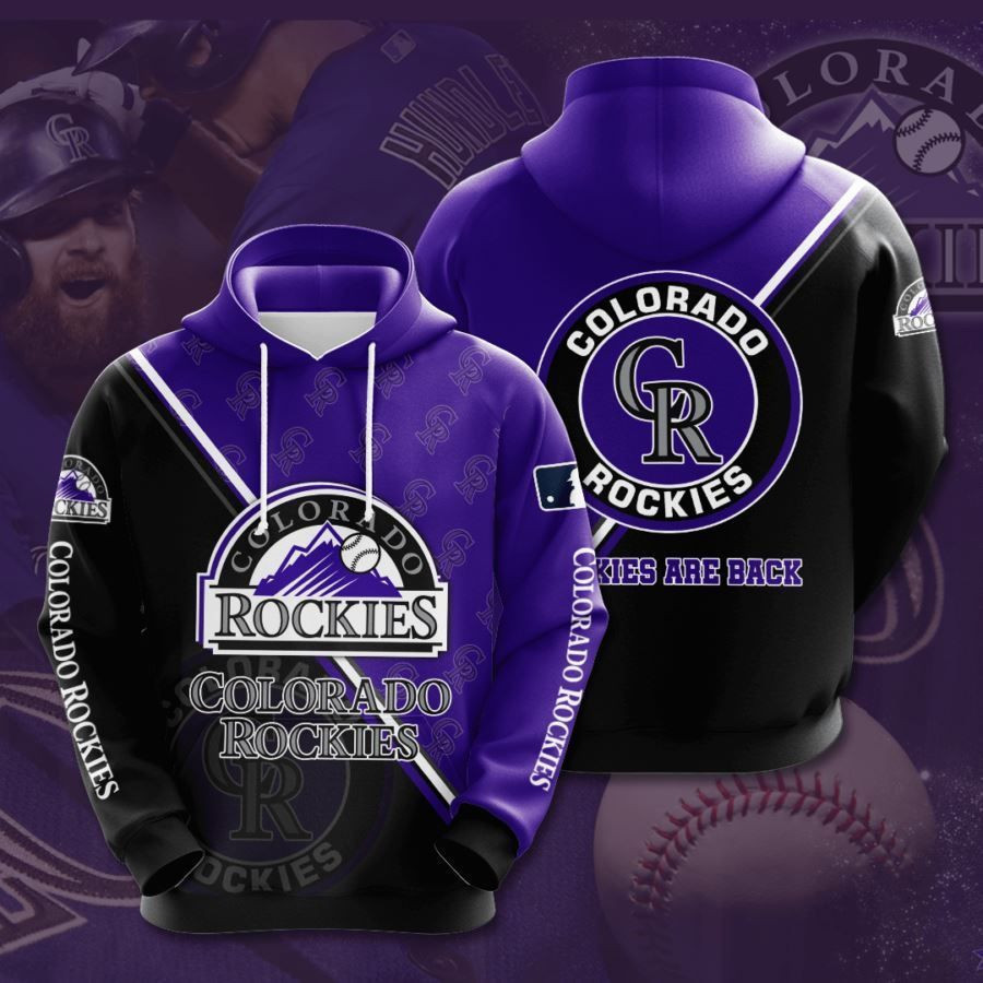 Colorado Rockies No483 Custom Hoodie 3D All Over Print