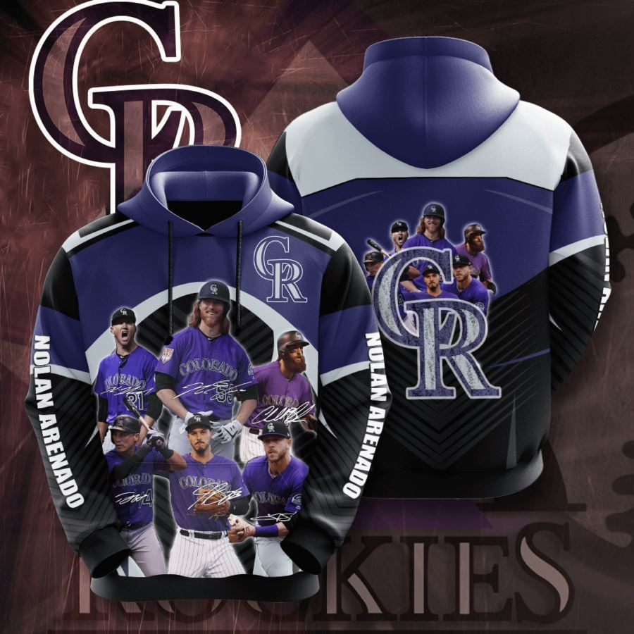 Colorado Rockies No484 Custom Hoodie 3D All Over Print