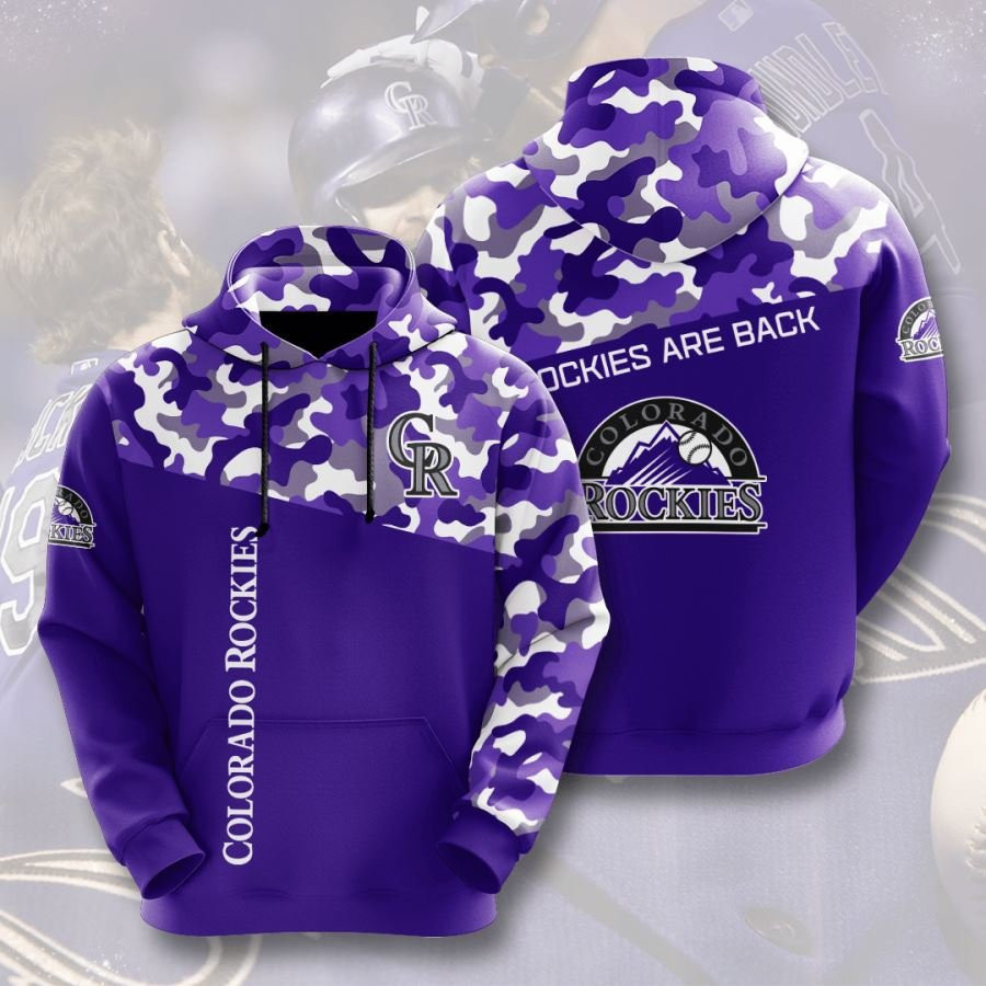 Colorado Rockies No486 Custom Hoodie 3D